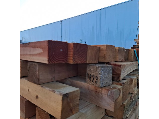 5x pallet balk stophout - afbeelding 3 van  3