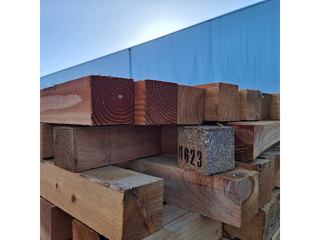 5x pallet balk stophout - afbeelding 3 van  3