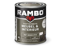 5x pantserbeits meubel interieur mat, rambo, vintage, riet groen, 750 ml - afbeelding 2 van  2