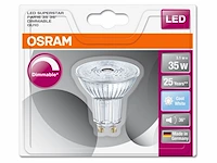 5x par16 led-lamp 4000 k 3,1 w gu10, osram, superstar, koel wit
