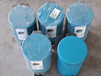 5x pendaalemmer toilet, allibert, street, turqoise - afbeelding 4 van  4