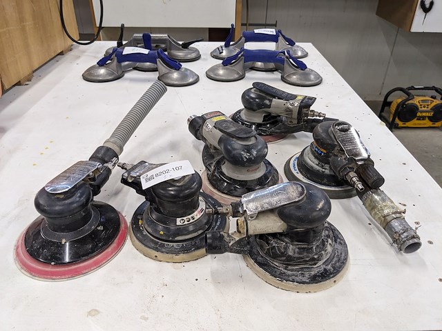 5x pneumatische excenter schuurmachine o.a. swepro, contimac - afbeelding 1 van  7