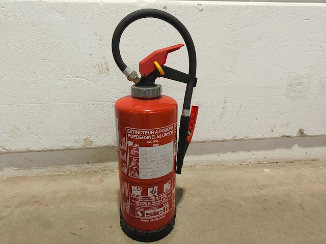 5x poedersnelblusser - sicli fury 9am5 - gekeurd 2024 - afbeelding 2 van  7