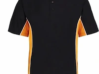 5x poloshirt werkkleding / acive wear gamegear track, zwart oranje, mt m - afbeelding 2 van  2