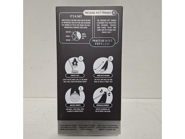 5x pressure putt trainer puttout, premium - afbeelding 4 van  5