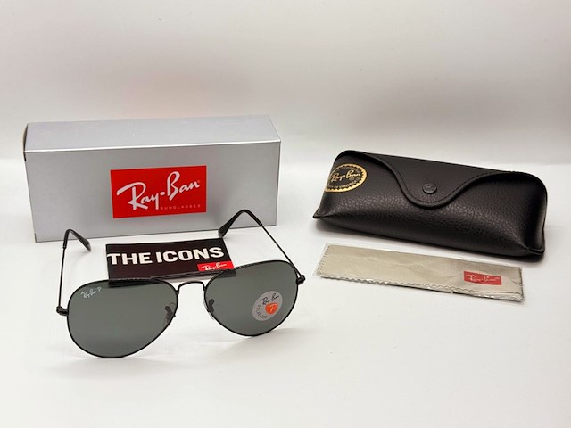 5x rayban zonnebrillen - aviator, new wayfarer, outdoorsman ii, chris etc… - afbeelding 3 van  12