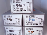 5x rayban zonnebrillen - aviator, outdoorsman, wayfarer, clubmaster, justin etc… - afbeelding 1 van  5