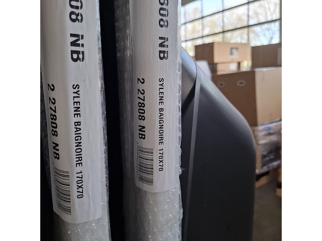 5x rechthoekig bad, allibert, sylene, wit - afbeelding 5 van  5