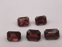 5x rhodoliet granaat, rood - afbeelding 1 van  4