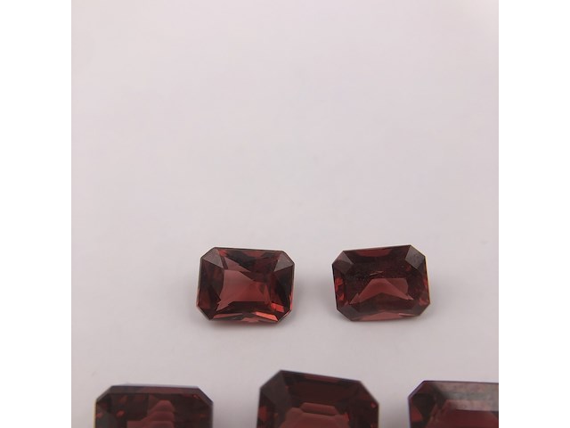 5x rhodoliet granaat, rood - afbeelding 2 van  4