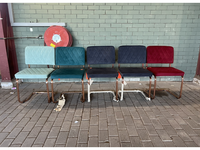 5x ridge eetkamerstoel, zuiver - afbeelding 1 van  3