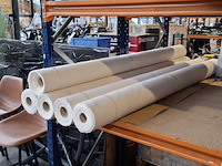 5x rol fijne canvas bekledingsstof, ecru - afbeelding 1 van  4