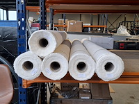 5x rol fijne canvas bekledingsstof, ecru - afbeelding 2 van  4