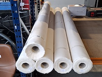 5x rol fijne canvas bekledingsstof, ecru - afbeelding 3 van  4