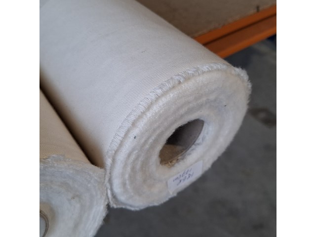 5x rol fijne canvas bekledingsstof, ecru - afbeelding 4 van  4