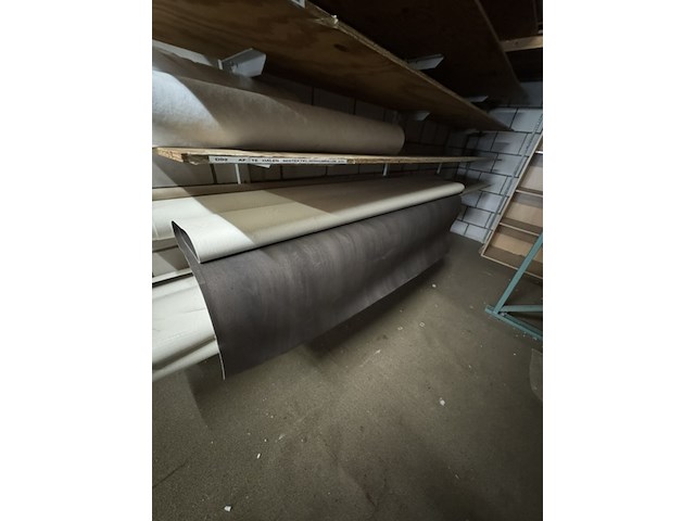 5x rol vinyl en rol tapijt, wenge/bruin - afbeelding 3 van  4