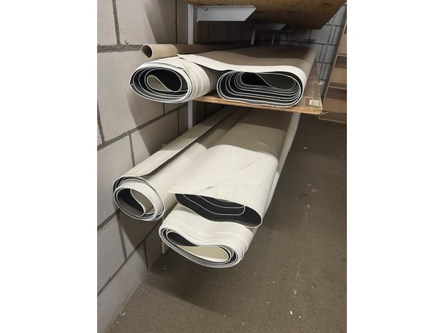 5x rol vinyl en rol tapijt, wenge/bruin - afbeelding 4 van  4