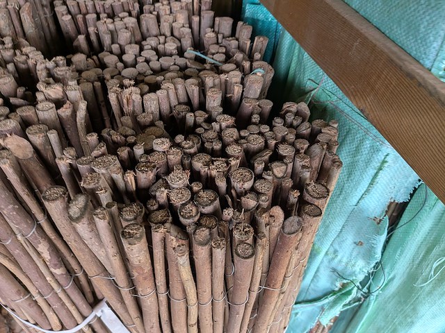 5x rol wilgenmat met verzinkt ijzerdraad - afbeelding 2 van  3