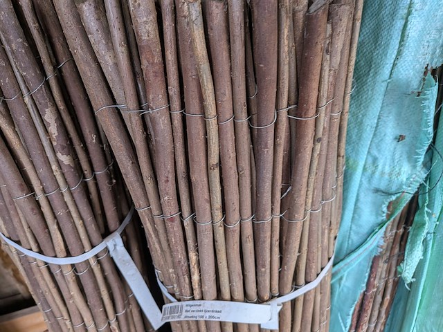 5x rol wilgenmat met verzinkt ijzerdraad - afbeelding 3 van  3