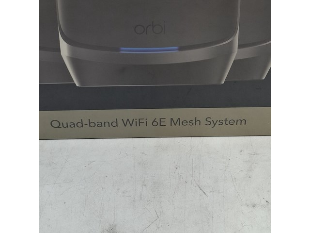5x router systeem, netgear, orbi black - quad band wifi 6e mesh system - afbeelding 2 van  6