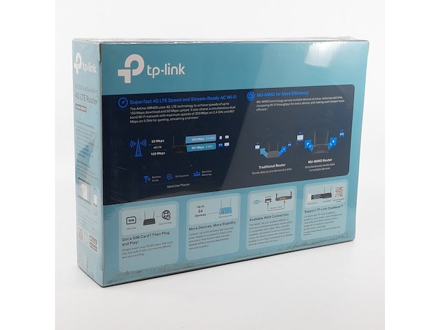 5x router, tp-link, ac 1200 dual band wifi 4g lte - afbeelding 3 van  3