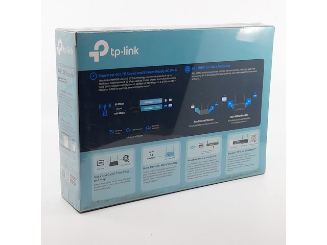 5x router, tp-link, ac 1200 dual band wifi 4g lte - afbeelding 3 van  3