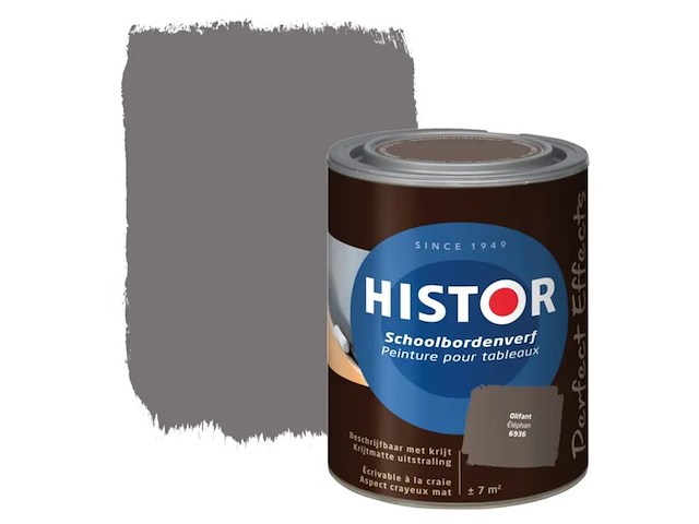5x schoolbordverf histor, perfect effects, olifant, 1 liter - afbeelding 1 van  2