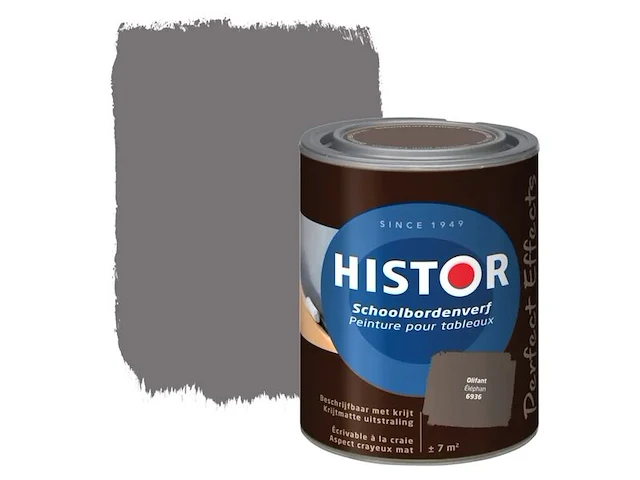 5x schoolbordverf histor, perfect effects, olifant, 1 liter - afbeelding 1 van  2