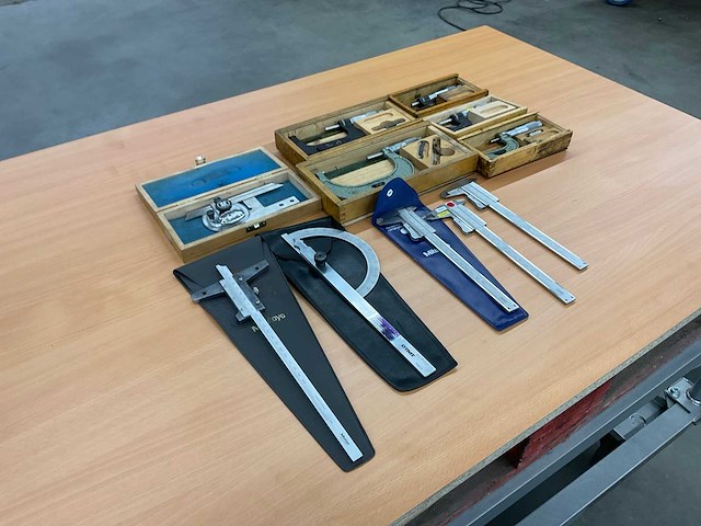 5x schroefmaat, 3x schuifmaat, hoekmaat, dieptemaat - afbeelding 4 van  11