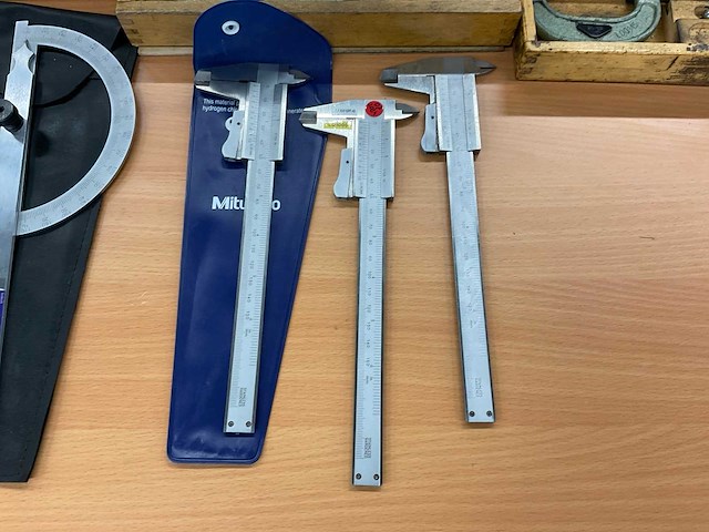 5x schroefmaat, 3x schuifmaat, hoekmaat, dieptemaat - afbeelding 10 van  11