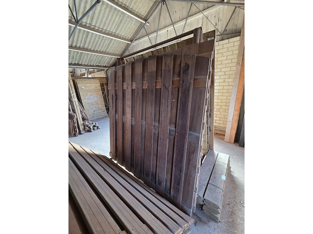 5x schuttingpaneel, o.a. hillhout - afbeelding 5 van  7