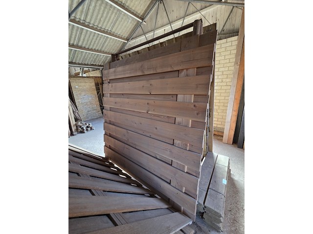 5x schuttingpaneel, o.a. hillhout - afbeelding 6 van  7