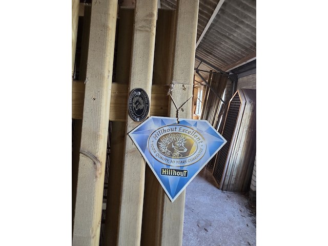 5x schuttingpaneel, o.a. hillhout - afbeelding 7 van  8