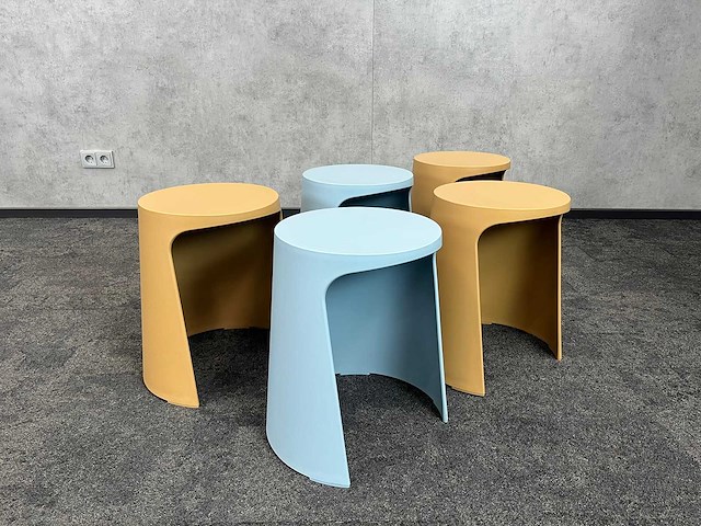 5x sellex handy stool - nestelbare kruk - afbeelding 1 van  2