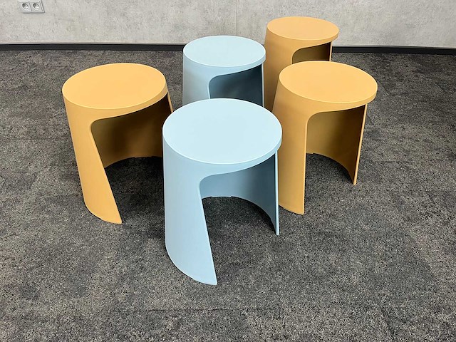5x sellex handy stool - nestelbare kruk - afbeelding 2 van  2