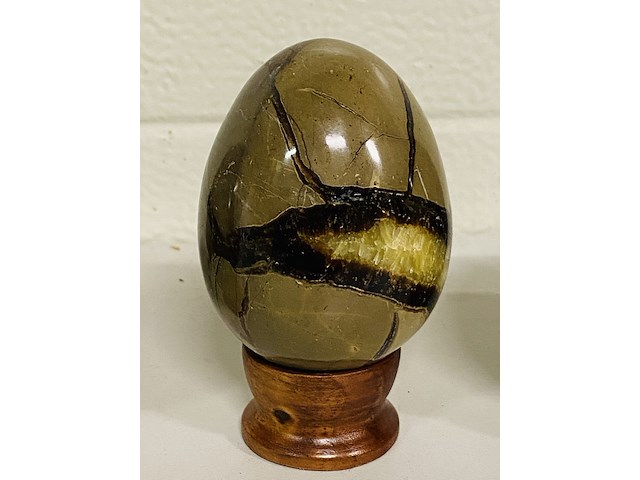 5x septariekwarts eieren - afbeelding 7 van  9