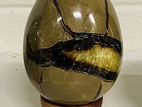 5x septariekwarts eieren - afbeelding 7 van  9