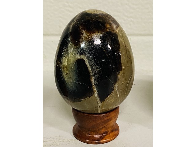 5x septariekwarts eieren - afbeelding 8 van  9