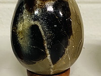 5x septariekwarts eieren - afbeelding 8 van  9