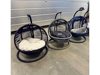 5x simba kattenmand hangstoel zwart met kussen - afbeelding 1 van  1