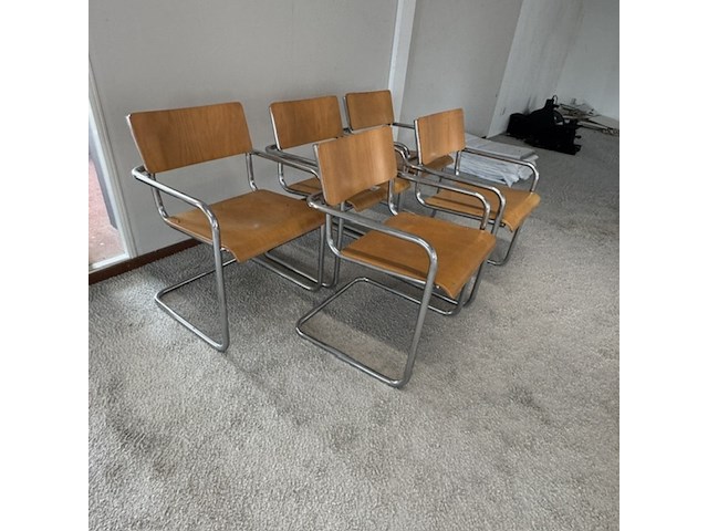 5x sledestoel, vintage - afbeelding 2 van  4