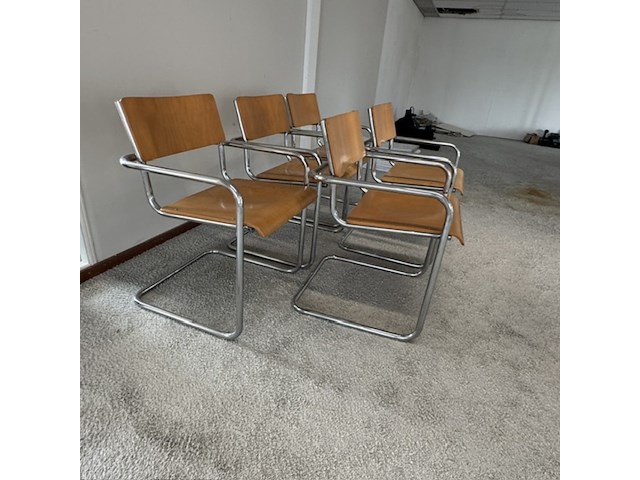 5x sledestoel, vintage - afbeelding 3 van  4
