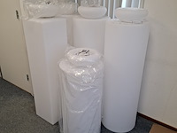 5x sokkel en 5x schaal met led verlichting wit - afbeelding 1 van  11