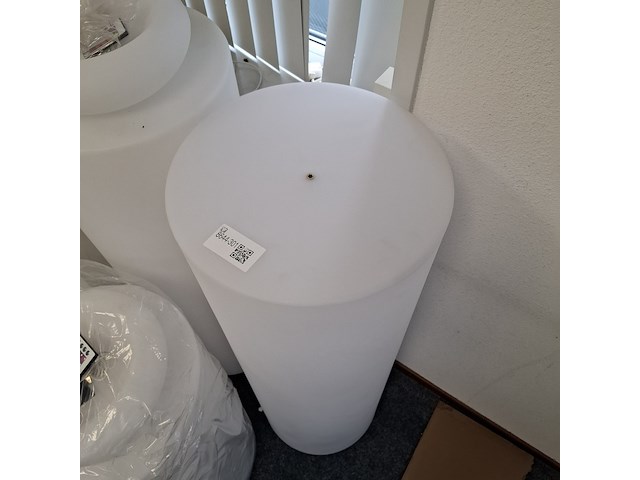 5x sokkel en 5x schaal met led verlichting wit - afbeelding 5 van  11