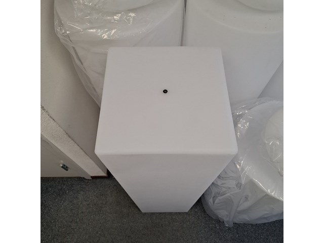 5x sokkel en 5x schaal met led verlichting wit - afbeelding 9 van  11