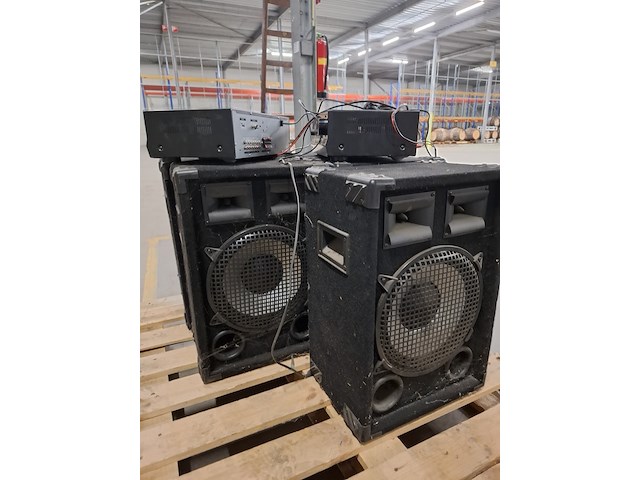 5x speaker met 2x versterker o.a. sony - afbeelding 6 van  6