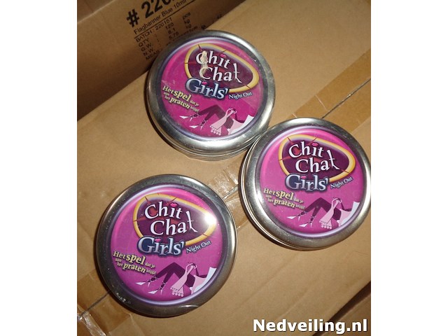 5x spel chit chat girls in blik - afbeelding 2 van  3
