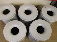 5x stalen prullenbak met vlamdover - afbeelding 7 van  7