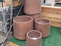 5x stenen bloempot, ts collection - afbeelding 1 van  8