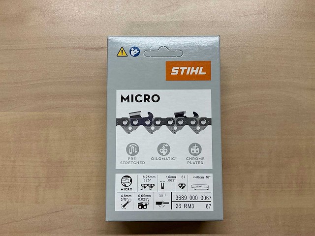 5x stihl 325" rapid micro 3 (rm3) 36890000067 zaagketting - afbeelding 1 van  3